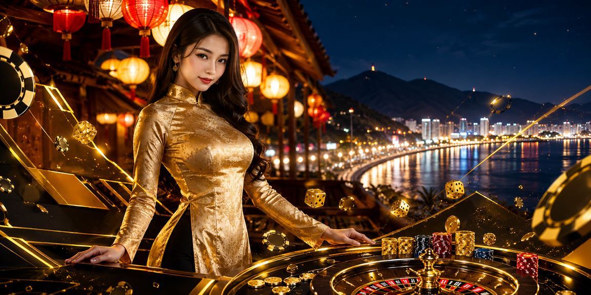 Người chơi tại Quy Nhơn tham gia trò chơi trực tuyến trên điện thoại với trang phục áo dài truyền thống